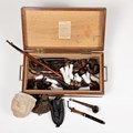 Utensilien für die Jahresausstellung „Lauter alte Schachteln? Kisten, Koffer, Kästchen packen aus“ (31. Mai bis 16. Oktober) im Museum KulturLand Ries - Foto: Matthias Meyer
